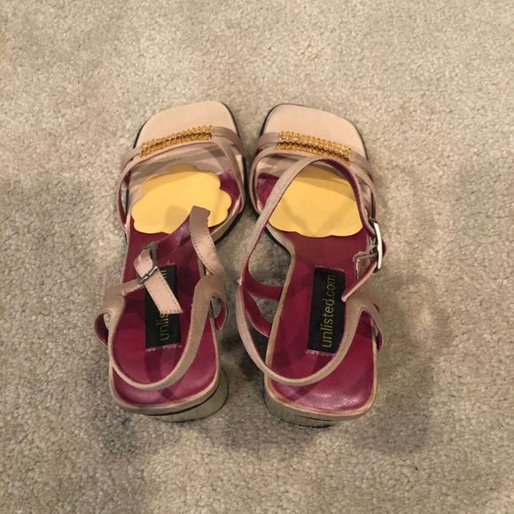 Unlisted - Women's Sandals - Springsteen - Gold - Size 9M - with box - 9 - Picture 4 of 6